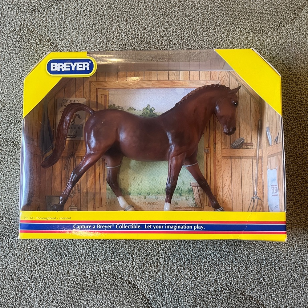 Breyer Thoroughbred and foals